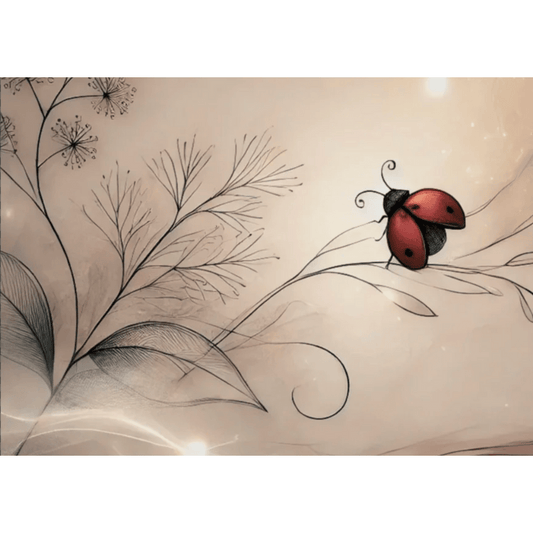 Ladybug’s Journey Wall Art Print Print Material
