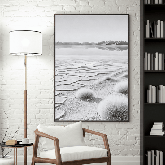 Silent Mirage - Australia Landscape Lake Canvas Wall Art Print Decor Print Material