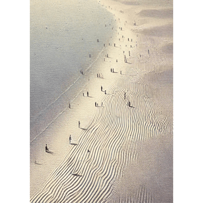 Shifting Horizons - Beach Coastal Wall Art Print Print Material