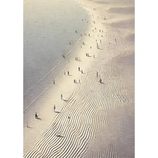 Shifting Horizons - Beach Coastal Wall Art Print Print Material