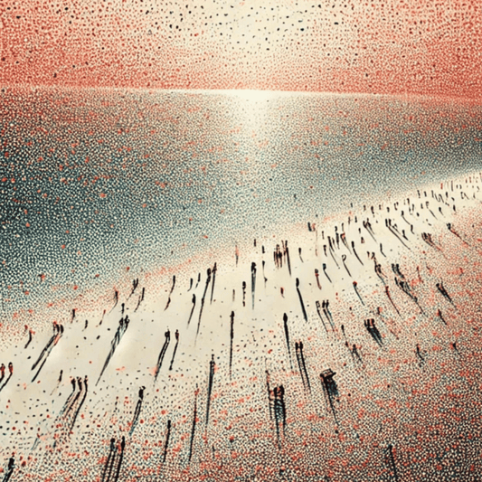 Sunset Reverie - Beach Coastal Wall Art Print Print Material