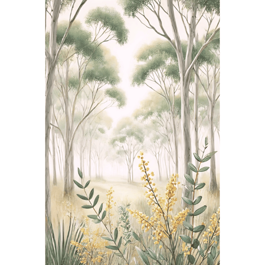 Whispering Eucalyptus – Spring Trees Floral Botanical Canvas Wall Art Print Decor Print Material