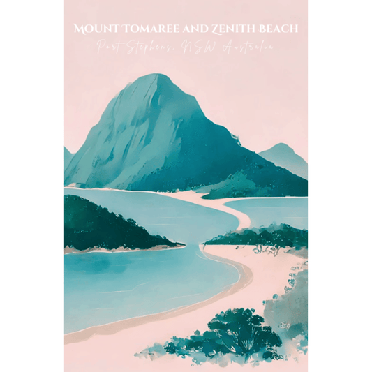 Mount Tomaree and Zenith Beach Port Stephens Australia Canvas Wall Art Print Decor Print Material