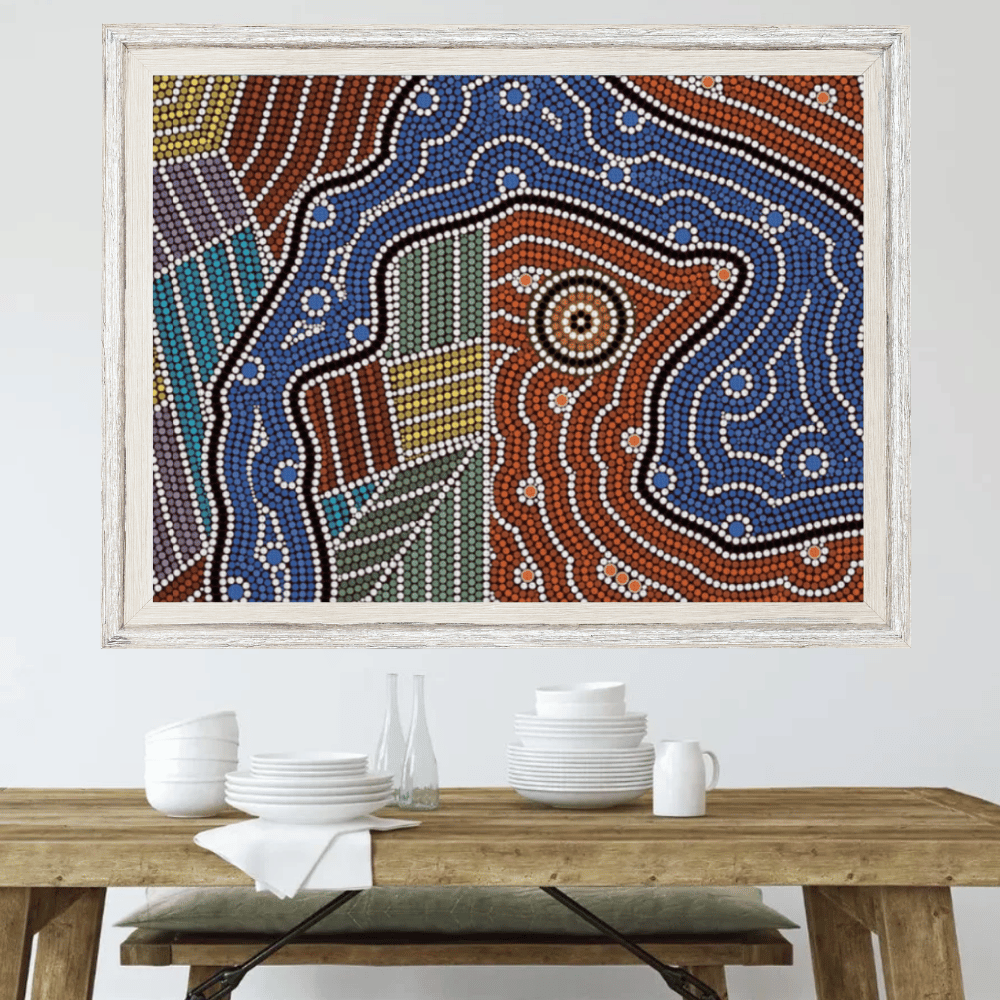 Mother’s Spirit – Aboriginal Wall Art | Stretched & Framed Canvas (Copy) Print Material