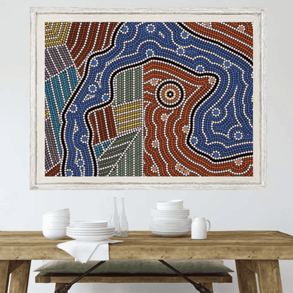 Mother’s Spirit – Aboriginal Wall Art | Stretched & Framed Canvas (Copy) Print Material