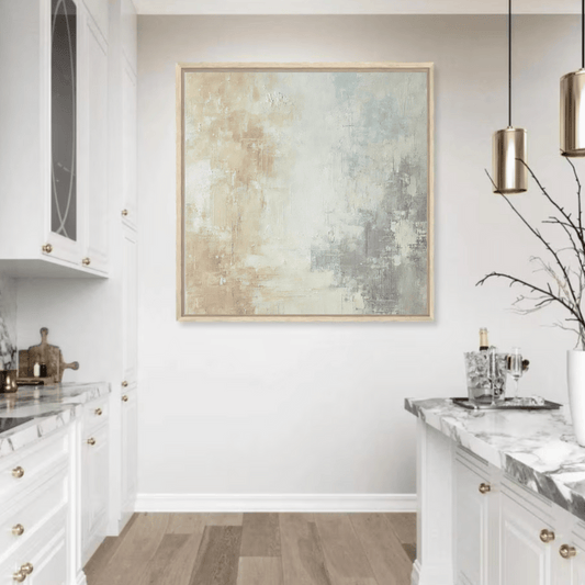 Subtle Horizons Abstract Wall Art Print Material