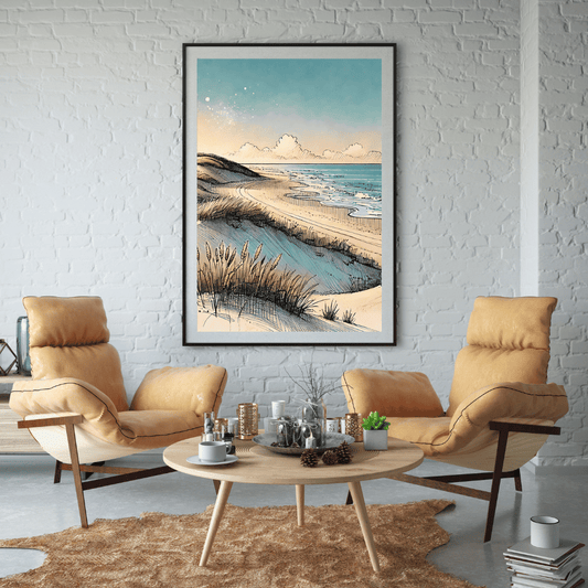 Coastal Breeze - Summer Wall Art Print Print Material