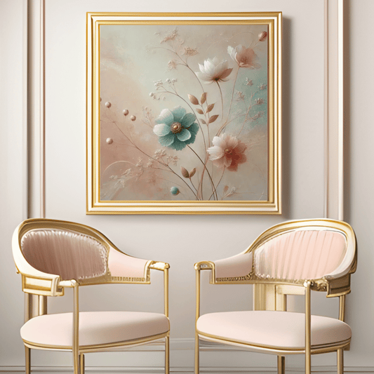 Serenity’s Meadow Floral Wall Art Print Material