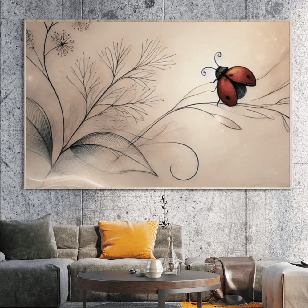 Ladybug’s Journey Wall Art Print Print Material