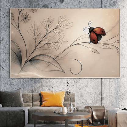 Ladybug’s Journey Wall Art Print Print Material