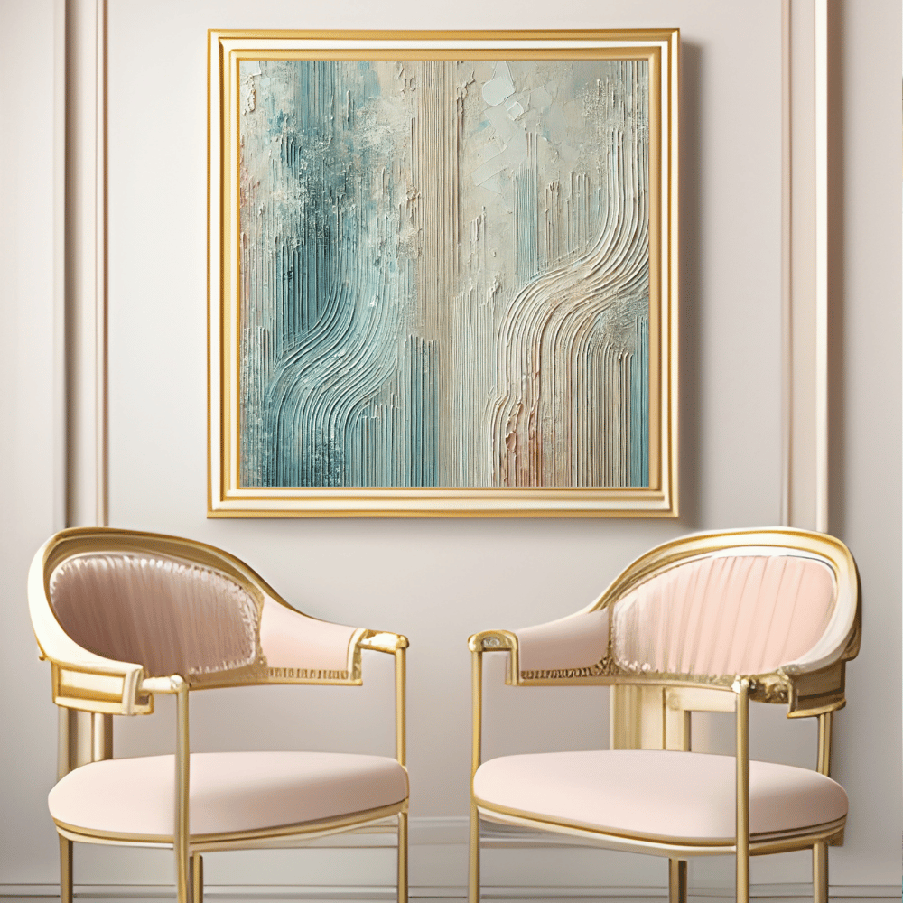 Harmonic Layers Abstract Wall Art Print Material