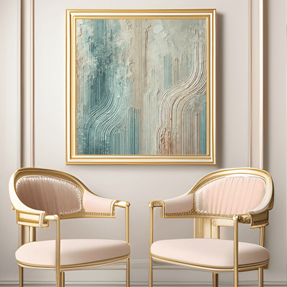 Harmonic Layers Abstract Wall Art Print Material