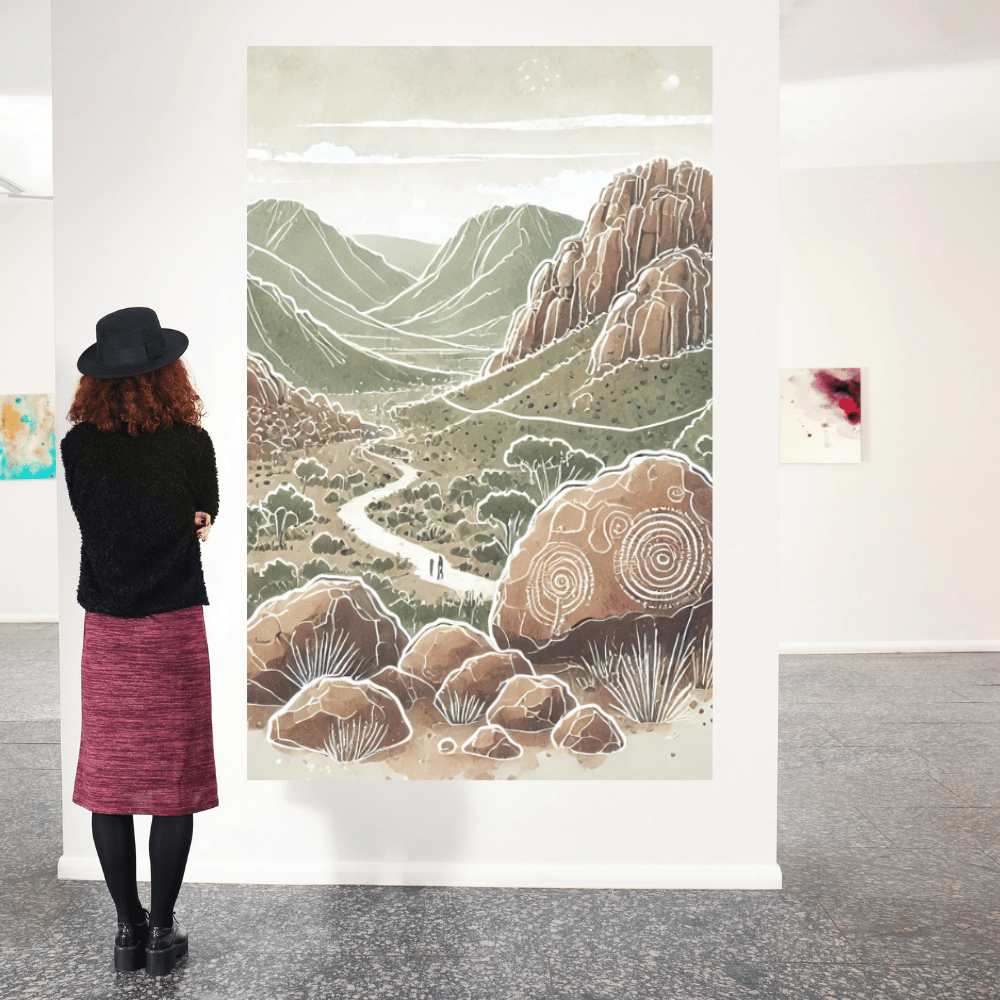 Eternal Trails - Australia Landscape Mountain Canvas Wall Art Print Decor Print Material
