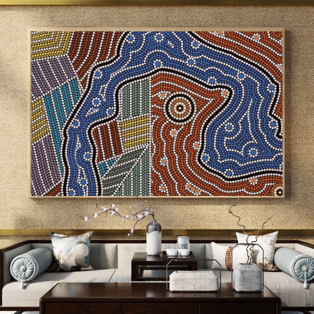 Mother’s Spirit – Aboriginal Wall Art | Stretched & Framed Canvas (Copy) Print Material