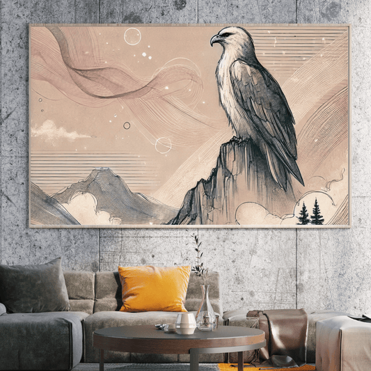 The Watchful Eagle Wall Art Print Print Material