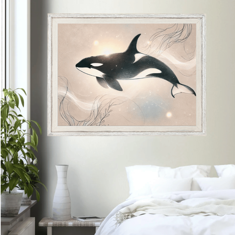 The Majestic Orca Wall Art Print Print Material