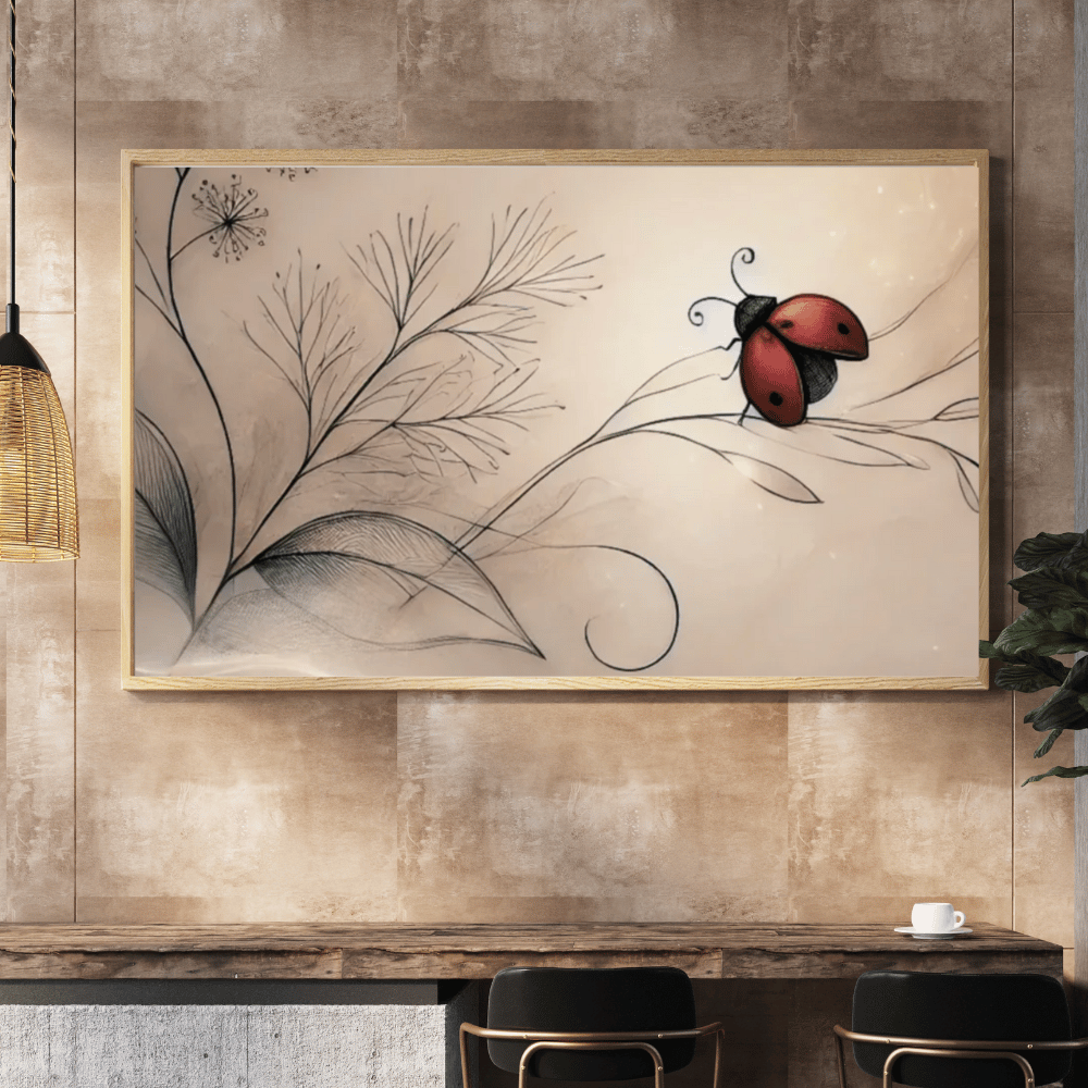 Ladybug’s Journey Wall Art Print Print Material