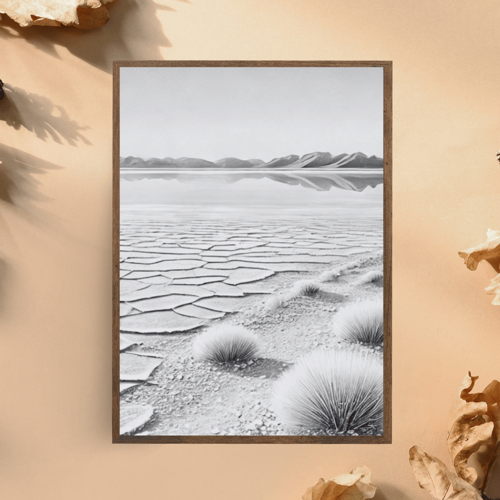 Silent Mirage - Australia Landscape Lake Canvas Wall Art Print Decor Print Material