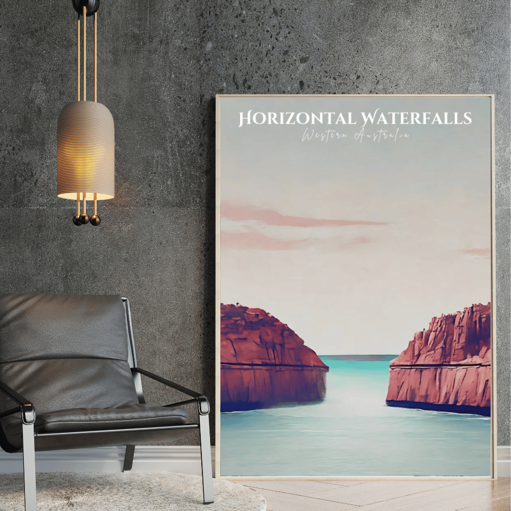 Horizontal Falls – Majestic Kimberley Waterfalls Art Print Decor Print Material