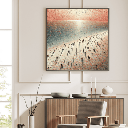 Sunset Reverie - Beach Coastal Wall Art Print Print Material
