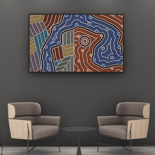 Mother’s Spirit – Aboriginal Wall Art | Stretched & Framed Canvas (Copy) Print Material