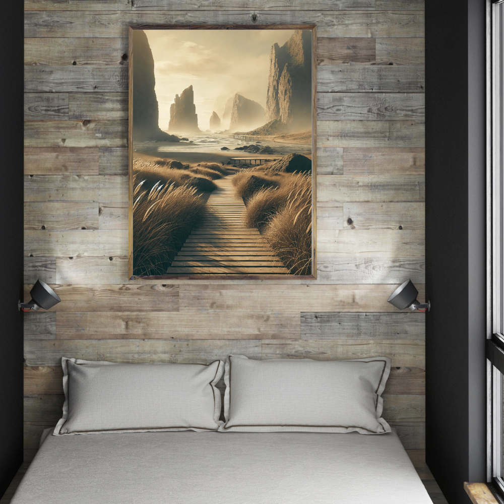 Mystic Shore Path Wall Art Print Print Material