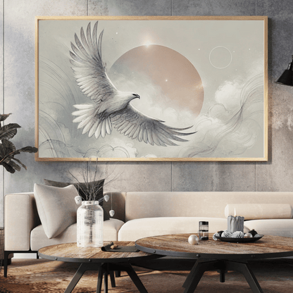 Soaring Above Eagle - Bird Wall Art Print Print Material