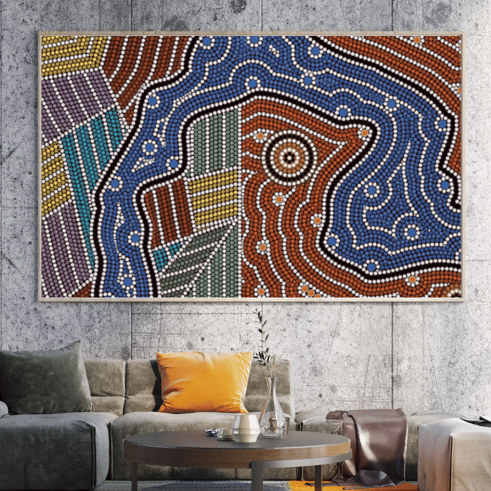 Mother’s Spirit – Aboriginal Wall Art | Stretched & Framed Canvas (Copy) Print Material
