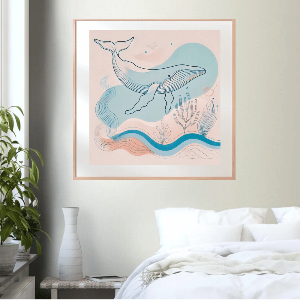 Gentle Giant Whale Wall Art Print Print Material