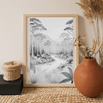 Whispers of Tarkine Forest - Australia Landscape Canvas Wall Art Print Decor Print Material
