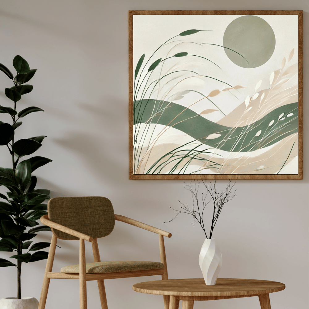Solstice Breeze Scandinavian Wall Art Print Material