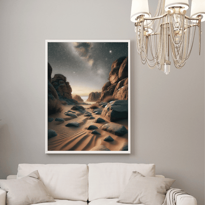 Galactic Desert Night Wall Art Print Print Material