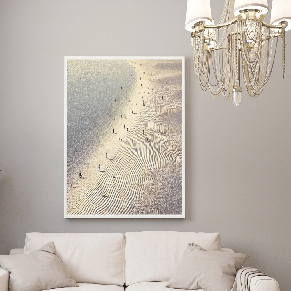 Shifting Horizons - Beach Coastal Wall Art Print Print Material