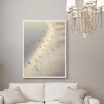 Shifting Horizons - Beach Coastal Wall Art Print Print Material