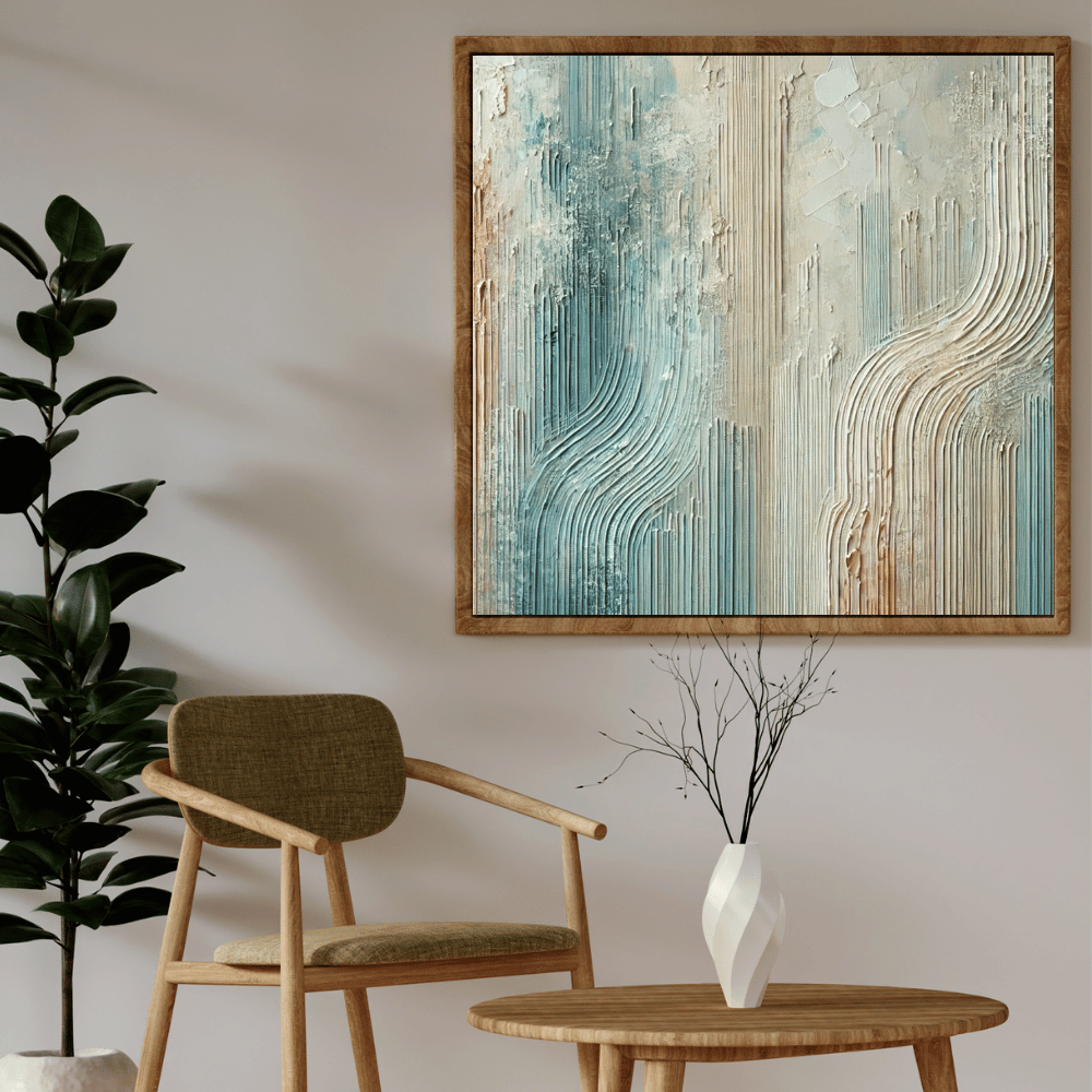 Harmonic Layers Abstract Wall Art Print Material