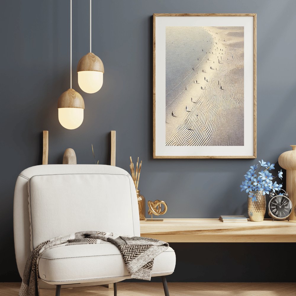 Shifting Horizons - Beach Coastal Wall Art Print Print Material