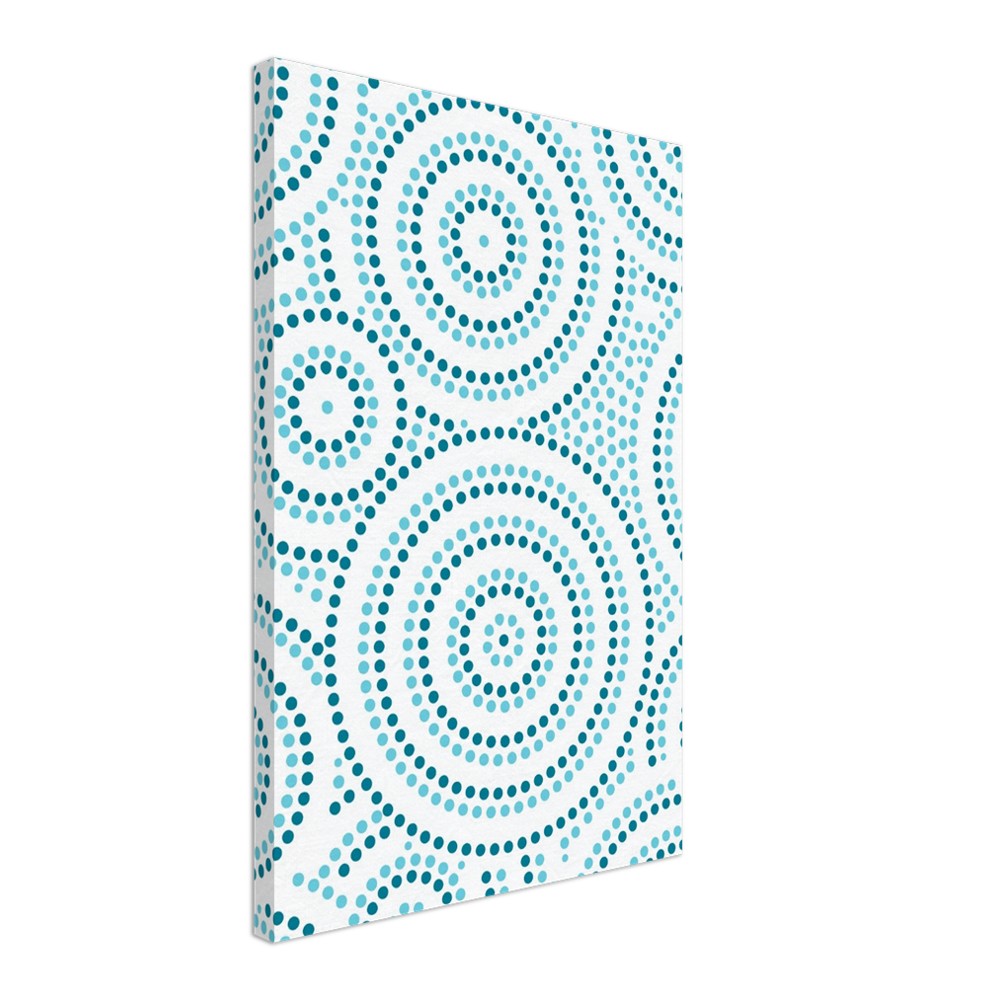 Sacred Ripples – Aboriginal Canvas Wall Art | Stretched & Framed Print Material