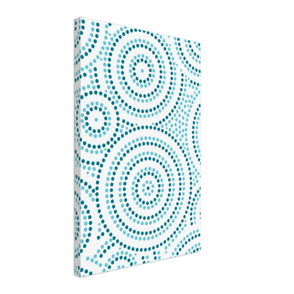 Sacred Ripples – Aboriginal Canvas Wall Art | Stretched & Framed Print Material