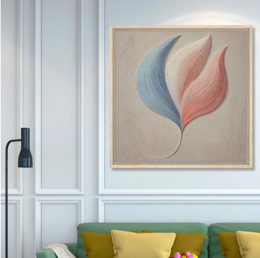Tranquil Petals Wall Art | Poster Prints, Framed & Canvas Wall Arts | Minimalist Arts  