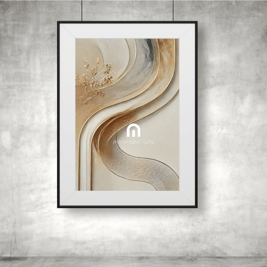 Abstract Serenity - Luxurious Wall Art Print Print Material