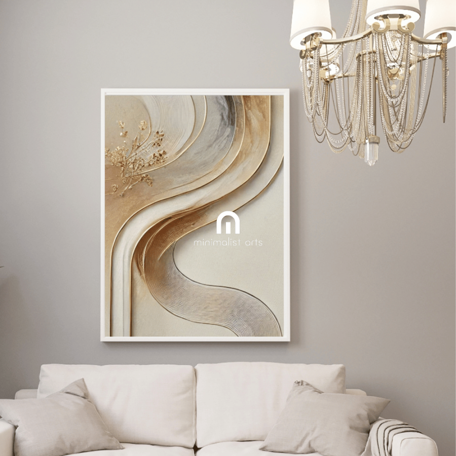 Abstract Serenity - Luxurious Wall Art Print Print Material