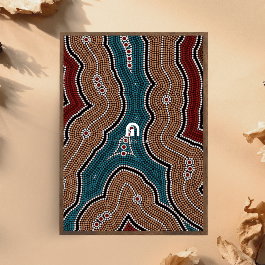 Ancestral Lands– Aboriginal Canvas Wall Art | Stretched & Framed Print Material