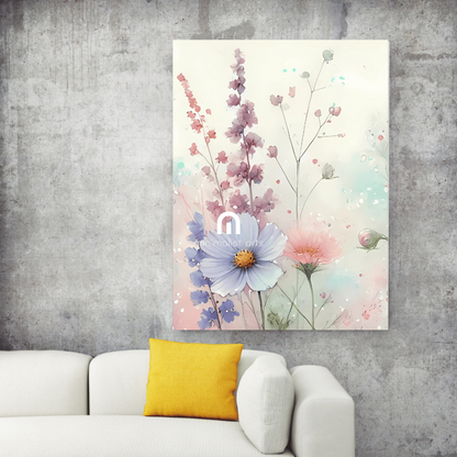 Dreamy Blossom – Soft Watercolor Floral Wall Art Print Material