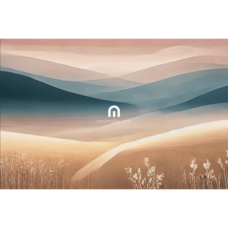 Dusk Over the Hills Wall Art Print Print Material