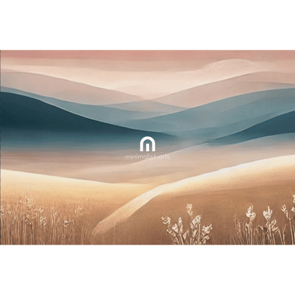 Dusk Over the Hills Wall Art Print Print Material