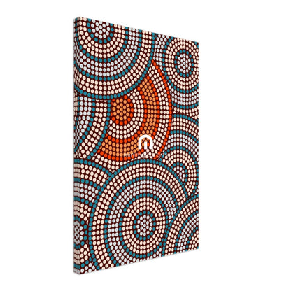 Eternal Circles – Aboriginal Canvas Wall Art | Stretched & Framed Print Material