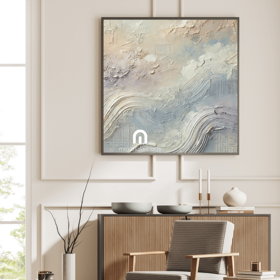 Ethereal Flow Abstract Wall Art Print Print Material