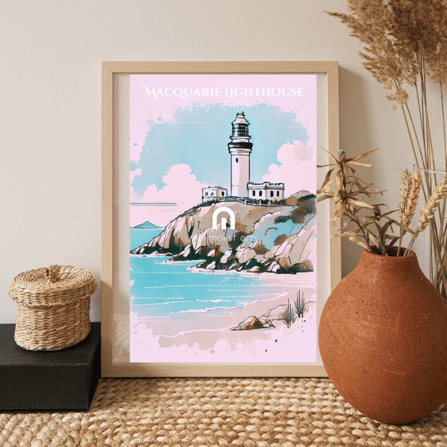 Macquarie Lighthouse Australia Canvas Wall Art Print Decor Print Material