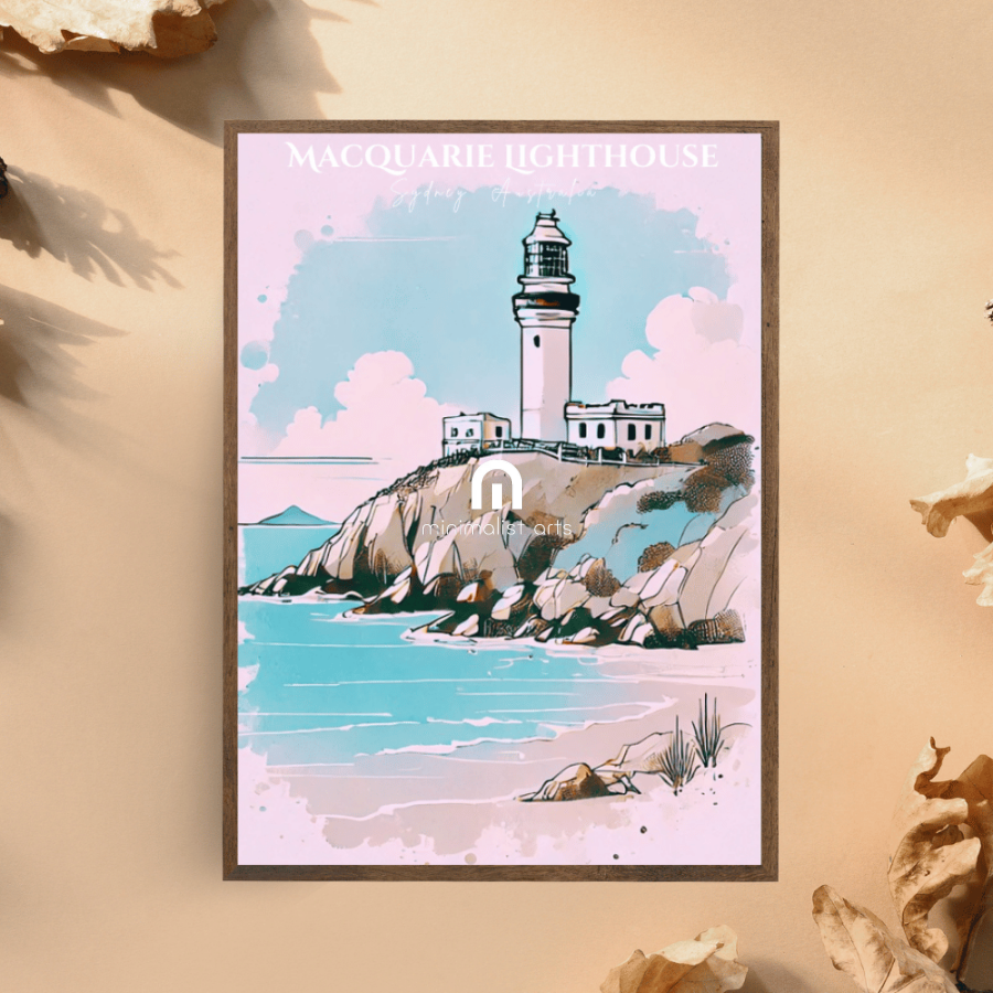 Macquarie Lighthouse Australia Canvas Wall Art Print Decor Print Material