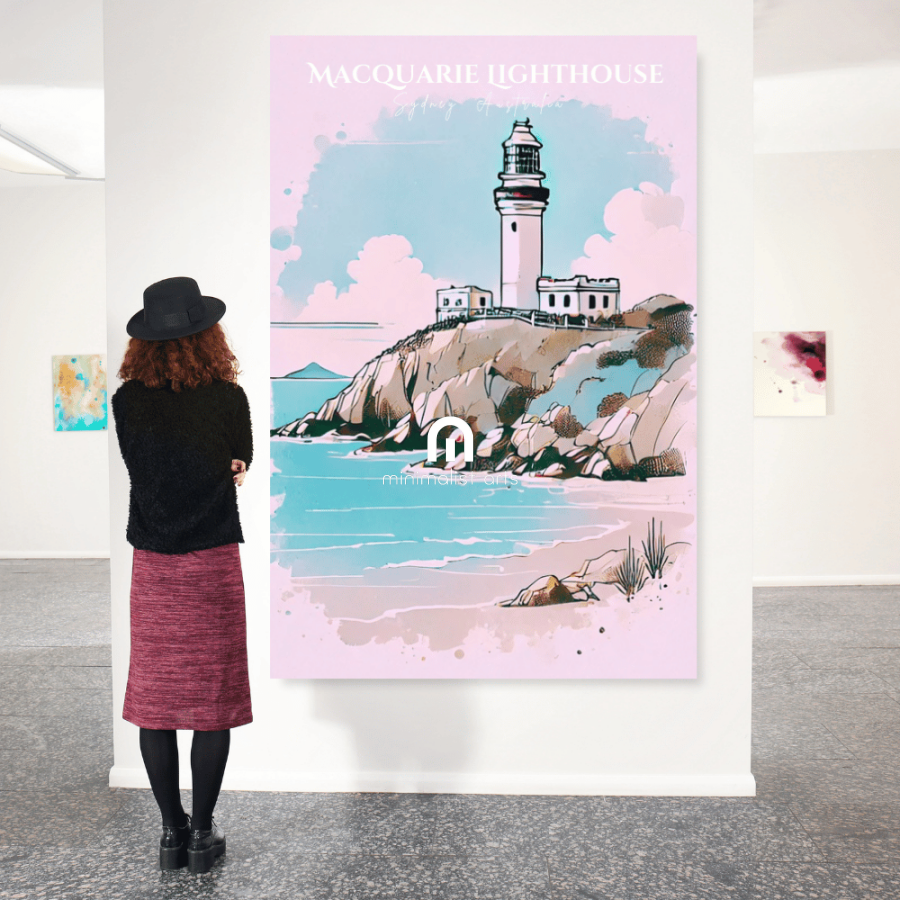 Macquarie Lighthouse Australia Canvas Wall Art Print Decor Print Material